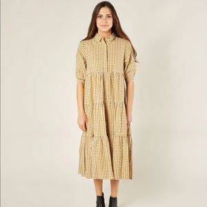 Rylee + Cru - Gingham Camilla Dress - Goldenrod